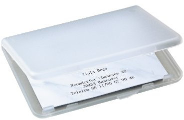 SIGEL VA140 - Estuche de plástico para tarjetas de visita, hasta 15 tarjetas