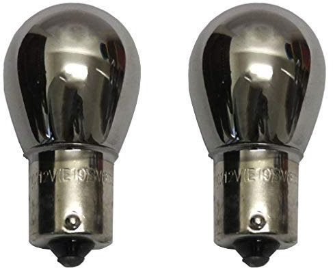 All Trade Direct 2 X 581 Silver Car Indicator Bulbs Lights Up Amber/Orange When Flashing 12V 21W