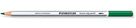 Staedtler 125-5 karat aquarell Farbstift, wasservermalbar, 6 Stück im Kartonetui, grün