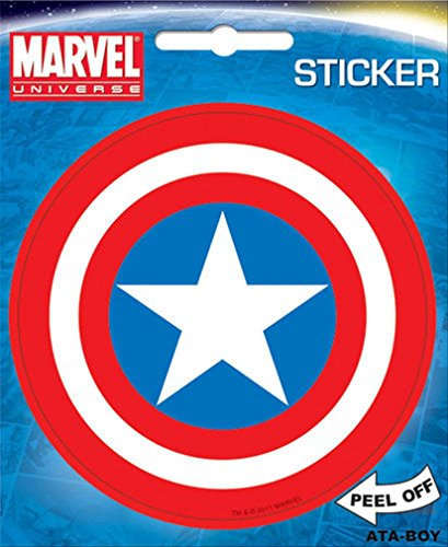 Captain America Shield Marvel Comics Die Cut Vinyl Sticker Decal
