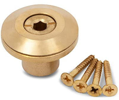 Wood Deck Brass Anchor for Pool Safety Cover - 10 Pack