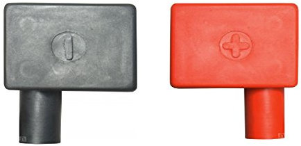2 x Battery Terminal Covers Negative Black (RH) & Positive Red (LH) Insulation