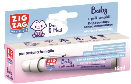 ZIG-ZAG Penna Dopopuntura Bambini e Neonati, Punture Insetti, 15 ml