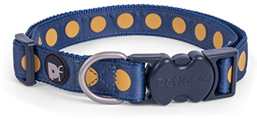 Petface Ocra Bold Spot Dog Collar, Large