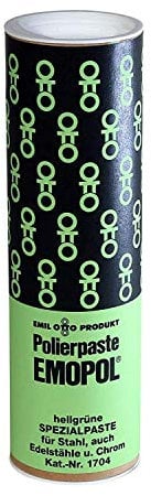 Polierpaste - speziell für Stahl, Edelstahl und Chrom- EMOPOL Spezialpaste Hellgrün, 300 g