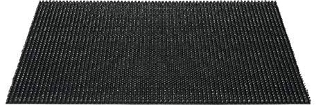 Hamat Fußmatte Queens aus Polyethylen, für den Außenbereich, Schwarz, 40 x 60 cm