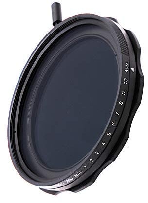 JONGSUN 62mm Variable ND Filter, S-Pro MRC 16 Layers Nanotec, More Than 10 Stop ND2-ND1000 Stepless Adjustment Graduated, Lens Cloth Kit, Camera Neutral Density Filters