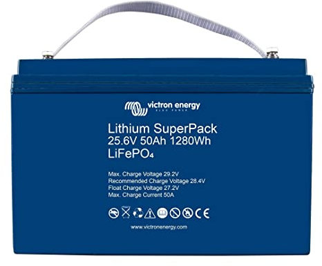 VICTRON_ENERGY Unisex-Adult NBA-115 25,6V/50AH (M8) Lithium SUPERPACK, Multicolor, Standard
