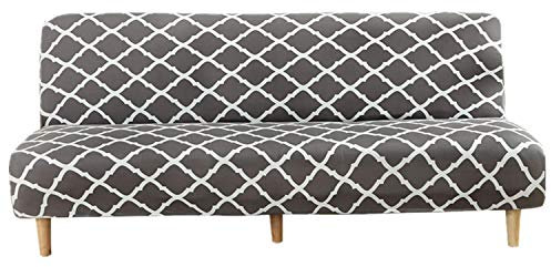 Mingfuxin Armless Schlafsofa-Bezüge,Spandex Stretch Futon Schonbezug Protector,rutschfeste elastische Klappcouch Sofa Shield für klappbares Schlafsofa mit 2-3 Sitzplätzen ohne Armlehnen
