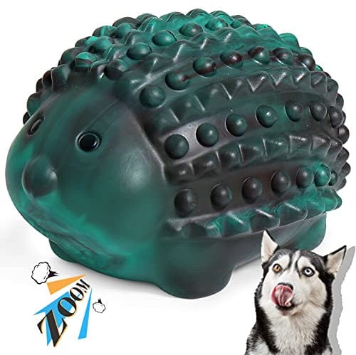 Babezdog Hundespielzeug Unzerstörbares Quietschspielzeug Ultra Haltbares Hunde Spielzeug für Aggressive Kauspielzeuge für Mittelgroße Große Hunde, Grün