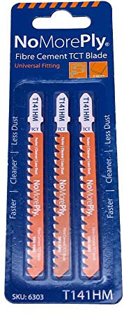 No More Ply Fibre Cement Cutting Jigsaw Blade Universal Fitting