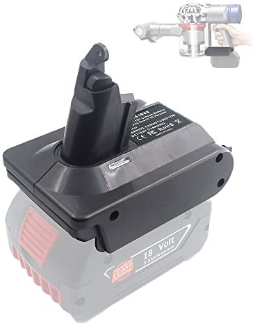 BTRUI Adaptateur pour Dyson V6 pour Bosch Professional 18V System Batterie pour Dyson V6 DC58 DC59 DC61 DC62 SV06 Convertisseur aspirateur à Main (Adaptateur BOS18V6)