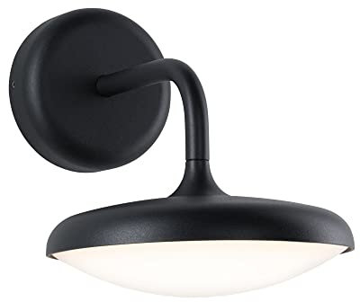 Paulmann 94758 LED Außenleuchte Wandleuchte Nostro seewasserresistent IP44 rund 180x250mm 3000K 10W 900lm 230V Anthrazit Aluminium Warmweiß