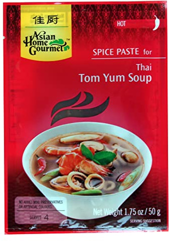 Asian Home Gourmet Thai Tom Yum Soup Spice Paste - 12 x 50g
