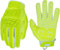 Seibertron Lineman/Linebacker Handschuhe 2.0 Padded Palm American Football Receiver Gloves, Flexibler TPR-Aufprallschutz Back of Hand Handschuhe Erwachsener Sizes Fluo Green L