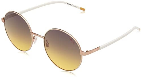 HUGO Damen HG 1237/S Sonnenbrille, ORO e Bianco, 55