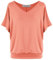 Van Der Rich ® - Tshirt Oversize mit V-Ausschnitt im lässigen Stil - Damen(Lachs, L)