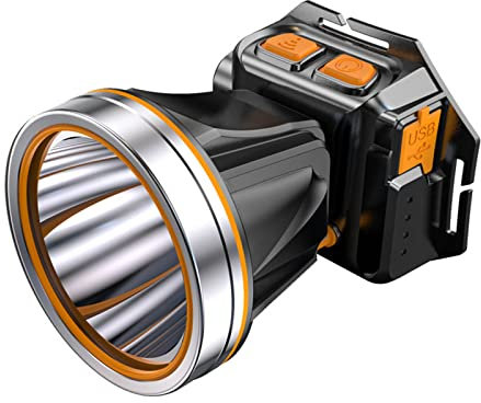 SH-RuiDu LED-Stirnlampe, superhell, wasserdicht, weiß, mit Bewegungsmelder für Camping, Angeln, Jagd