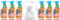 Flash Sparkling Kitchen, Spray Wipe Down, Cuts Grease, 800ml, Bright Mandarin Scent, 6Pk + Our Gift for You: Organza Bag Size: 9 x 7 x 0.1cm