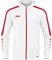 JAKO Damen Kapuzenjacke Power, Weiß/Rot, 38