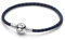 PANDORA Momente Armband 592790C01-S2 blau Leder