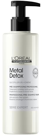 L'Oréal Professionnel, Vor-Shampoo zum Auffüllen, geschädigtes und brüchiges Haar, gefärbtes oder natürliches Haar, Füllt Mikro-Haare, patentierte Technologie, Metal Detox, Expert-Serie, 250 ml