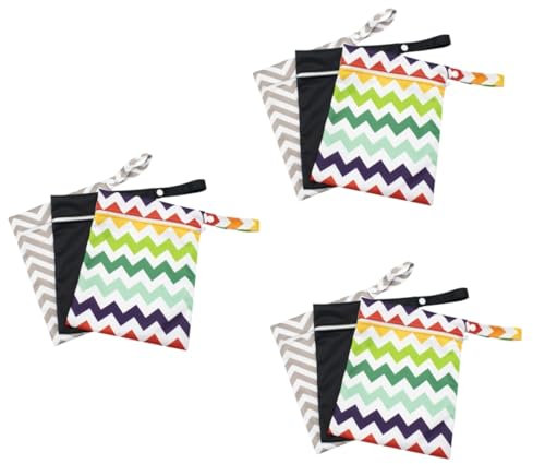 BESTonZON 9 Stk Tragbarer Windel-organizer Reisegeldbörse -wickeltasche Reise-einkaufstasche -gesichtstücher Brieftasche Reisetücher Wattepad Pvc Reisen Reißverschlusstasche