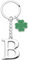 YJYJZX Porte-clés lettre initiale pendentif, porte-clés cadeau amis soeurs, argent A-Z 26 lettre initiale pendentif porte-clés - cadeau femme homme anniversaire, porte-clés (B)