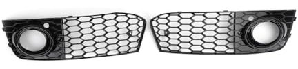SBTRKT Nebelscheinwerfer Grill 8KD807682 8KD807681 Mesh Nebel Licht Öffnen Vent Für Audi A4 B8 RS4 2009 2010 2011 2012 A4 Grille Intake Abdeckung Lampenabdeckung