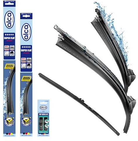 alca® Scheibenwischer Set mit Heckwischer passend für BMW X3 (11.2017-08.2025) SUPER FLAT Flachbalkenwischer