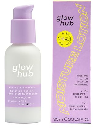 Glow Hub Purify & Brighten Moisture Lotion with Squalane for Blemish Prone Skin 95ml