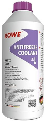 ROWE 21080 HIGHTEC Antifreeze COOLANT AN 12 EVO - Kühlmittelkonzentrat, schützt Aluminium- und Gussmotoren - 1,5 Liter