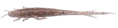 ZECK - Angelköder, Kunstköder, Gummifisch - BA Shaky Sneaker | 10cm - Ghost Shrimp | 7 STK.