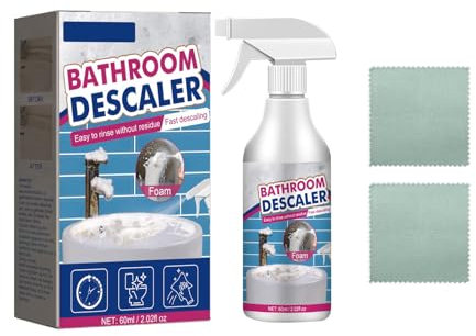 Power Bathroom Cleaner, Spray Bottles for Cleaning Limescale Remover & Prevention, Spray Antibacterial Kills Bacteria & Viruses, Suitable for Bathroom Floor Kitchen Cleaning