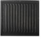 Cubierta de rejilla de ventilación cuadrada de metal, placa de ventilación de techo de aluminio, cubiertas de salida de aire para interiores y exteriores, rejilla recubierta de epoxi, negro, 12 x 12