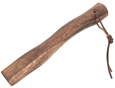 Totority Ersatzstiel für Beil und Axt 27cm aus Massivholz mit Lederkordelversion Ergonomisch Geformt für Outdoor Einsätze und Gartenarbeiten