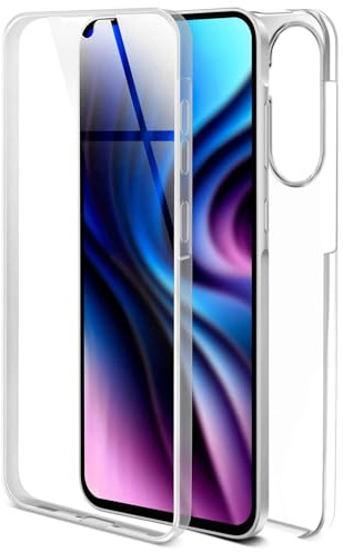 ONEFLOW Touch Case für Samsung Galaxy A57 5G Hülle 360 Grad Komplett Schutz beidseitig, Handyhülle mit Displayschutz, TPU Schutzhülle durchsichtig vorne und hinten stoßfest, Klar