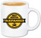 Reifen-Markt Kaffeetasse TAXIFAHRER - TAXIFAHRERIN - TAXI - TAXI LIZENZ - TAXIUNTERNEHMEN Keramik 330 ml in Weiß