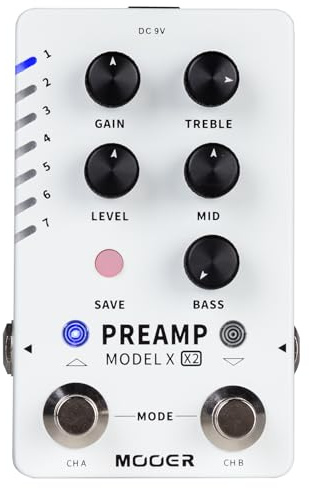 Mooer Preamp Model X2 - Dual-Channel Digital Preamp Pedal