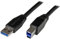 StarTech.com USB3SAB5M - Cable Activo USB 3.0 SuperSpeed de 5 Metros (5 Gbps), Negro
