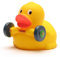 Rubber Duck Weightlifter | Bathduck | Duckshop | L: 8 cm