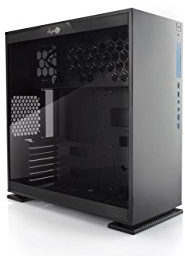 In Win 303 Mini-Tower Black computer case - computer cases (Mini-Tower, PC, SECC, Tempered glass, ATX,Micro-ATX,Mini-ATX, Black, 16 cm)