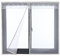 Icegrey Moustiquaire de Porte Ou Fenetre Magnetique Rideau Moustiquaire De Porte Avec Aimants Blanc 120x100cm