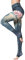 FLYILY Schöne Printed Sport Leggings Damen Sporthose Fitnesshose Yoga Leggings Sporthosen für Damen(Elephant,M)