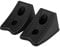 2 Stücke Auto Anti-Slip Block Gummi, Reifen Slip Stopper Achsvermessungsblock (Schwarz)
