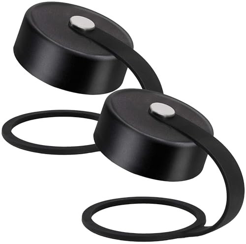 2 PC Ersatz Deckel für Hydro Flask 12, 16, 18, 20, 32, 40, schwarz, 2.2 inch diameter