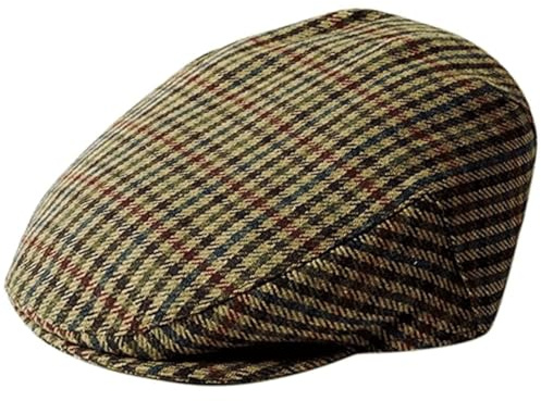 Failsworth Millinery Norwich Flat Cap in Checked 244, Size: Large (59cm)