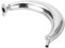 Auspuff, motorisierte Fahrradmotoren Gas Bike Expansion Chamber Chrome Schalldämpfer passt für Motorisierte Motor Bike