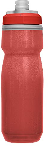 CAMELBAK Podium Chill Sportwasserflasche, Quetschflasche, zum Laufen, Radfahren, Wandern Rot/Rot