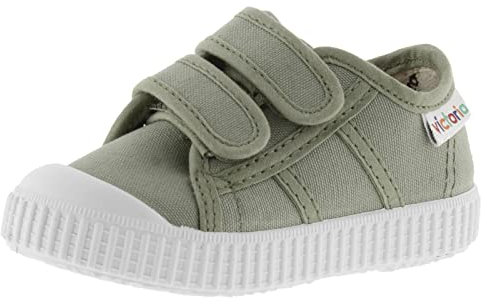 victoria Basket Unisex 1915 Lona & Tiras Adherentes & Refuerzo Puntera 136606 para Niños Aloe 26